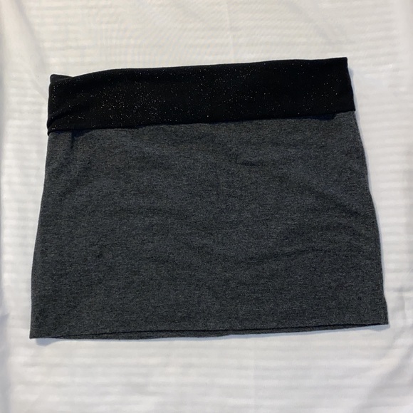 SELENA GOMEZ Grey/Black Bodycon Mini Skirt - Picture 4 of 5